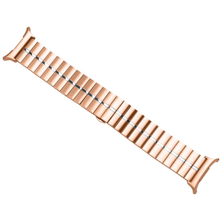 For Samsung Galaxy Watch Ultra 47mm / Ultra 2025 Kalebol One-bead Stainless Steel Watch Band(Rose Gold Silver) - free shipping - PMc TechLife - Order now!