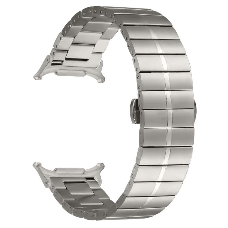 For Samsung Galaxy Watch Ultra 47mm Kalebol One-bead Stainless Steel Watch Band(Titanium) - free shipping - PMc TechLife - Order now!