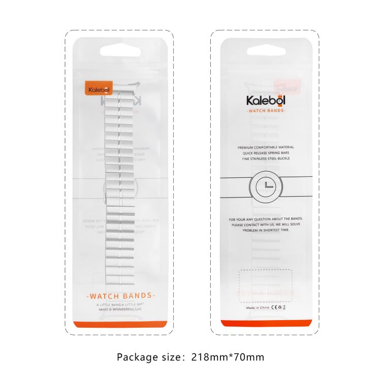 For Samsung Galaxy Watch Ultra 47mm / Ultra 2025 Kalebol One-bead Stainless Steel Watch Band(Black Silver) - free shipping - PMc TechLife - Order now!