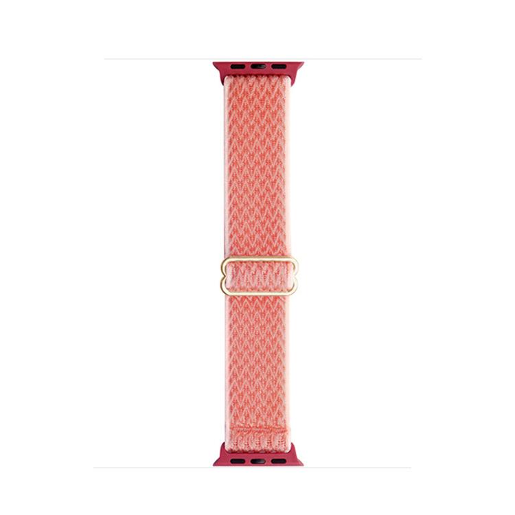 For Apple Watch 46mm / 49mm / 45mm / 44mm Kalebol Eight Buckle Wavy Braided Nylon Watch Band(Orange) - Watch Bands by Kalebol | Online Shopping South Africa | PMC TechLife | Buy Now Pay Later Mobicred