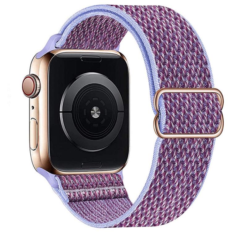 For Apple Watch 42mm / 41mm / 40mm / 38mm Kalebol Eight Buckle Wavy Braided Nylon Watch Band(Purple) - Watch Bands by Kalebol | Online Shopping South Africa | PMC TechLife | Buy Now Pay Later Mobicred