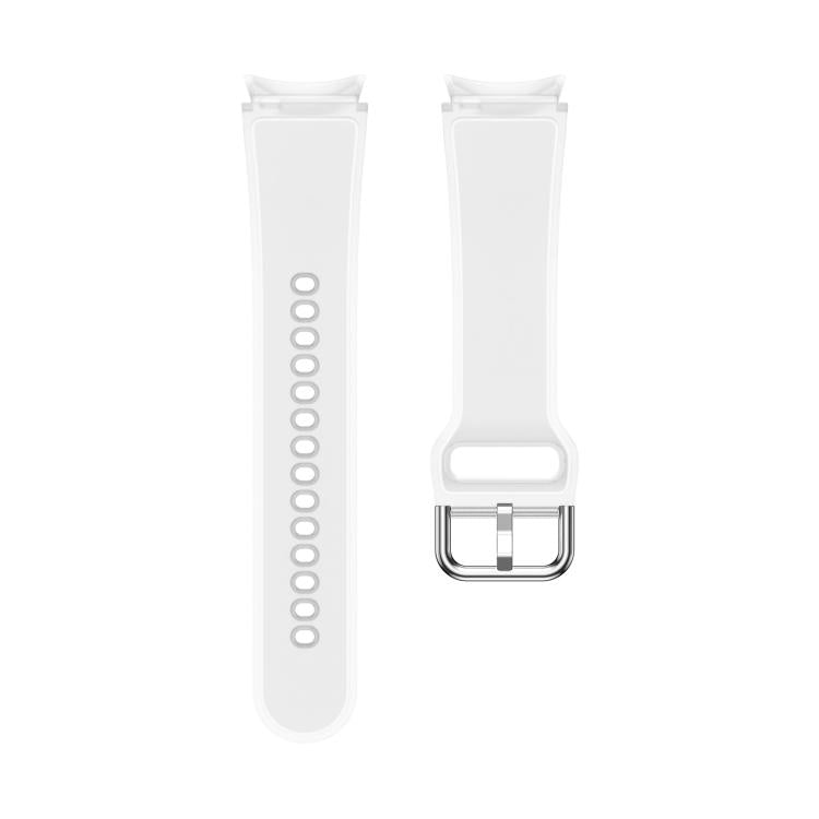 For Samsung Galaxy Watch 7  / 6 / 5 / 4 Kalebol Glacier Transparent Silicone Watch Band(White) - Watch Bands by Kalebol | Online Shopping South Africa | PMc TechLife | Buy Now Pay Later Mobicred
