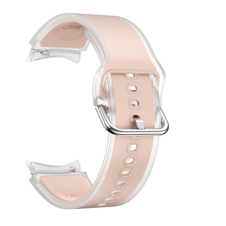 For Samsung Galaxy Watch 7  / 6 / 5 / 4 Kalebol Glacier Transparent Silicone Watch Band(Pink) - free shipping - PMc TechLife - Order now!