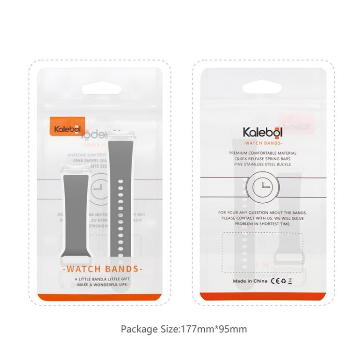 For Samsung Galaxy Watch 7  / 6 / 5 / 4 Kalebol Glacier Transparent Silicone Watch Band(Dark Brown) - free shipping - PMc TechLife - Order now!