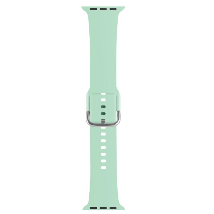 For Apple Watch 46mm / 49mm / 45mm / 44mm Kalebol Metal Pin Buckle Silicone Watch Band(Cyan) - Watch Bands by Kalebol | Online Shopping South Africa | PMC TechLife | Buy Now Pay Later Mobicred