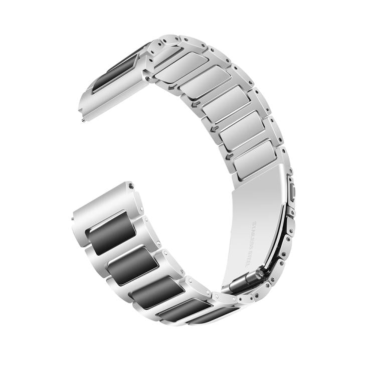 Kalebol 22mm Tooling Metal Zinc Alloy Watch Band(Silver Black) - free shipping - PMc TechLife - Order now!