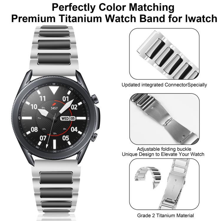 Kalebol 22mm Tooling Metal Zinc Alloy Watch Band(Silver Black) - free shipping - PMc TechLife - Order now!