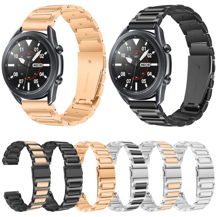 Kalebol 22mm Tooling Metal Zinc Alloy Watch Band(Black Rose Gold) - 22mm Bands by Kalebol | Online Shopping South Africa | PMc TechLife | Buy Now Pay Later Mobicred