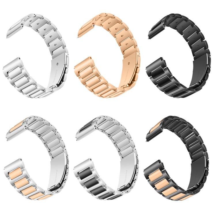 Kalebol 22mm Tooling Metal Zinc Alloy Watch Band(Black Rose Gold) - 22mm Bands by Kalebol | Online Shopping South Africa | PMc TechLife | Buy Now Pay Later Mobicred