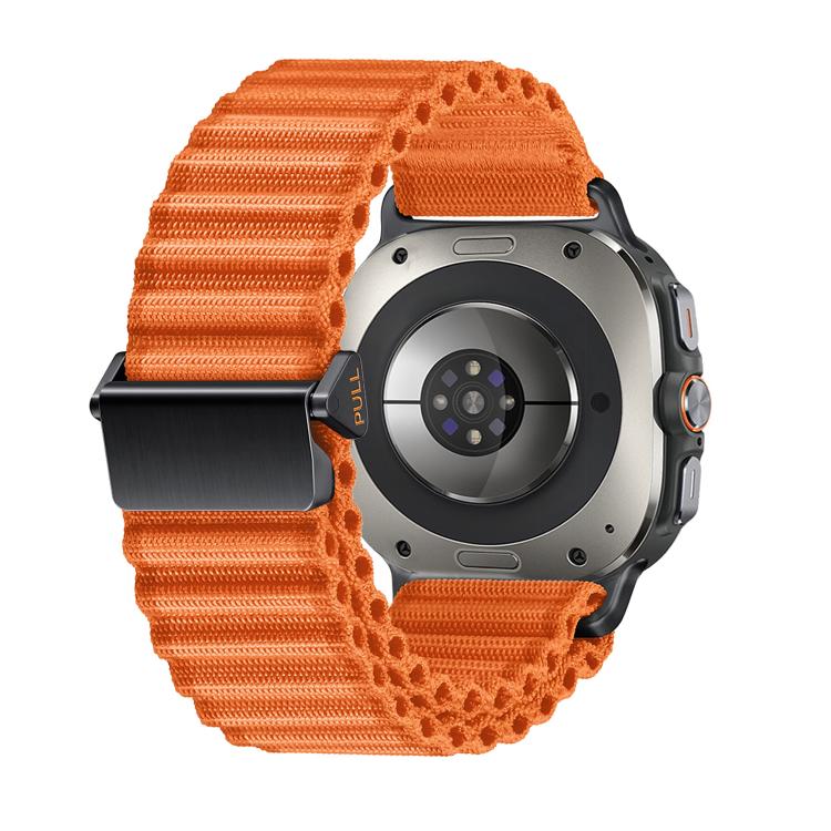 For Samsung Galaxy Watch Ultra 47mm Kalebol Ocean Loop Nylon Braided Watch Band(Orange) - free shipping - PMc TechLife - Order now!
