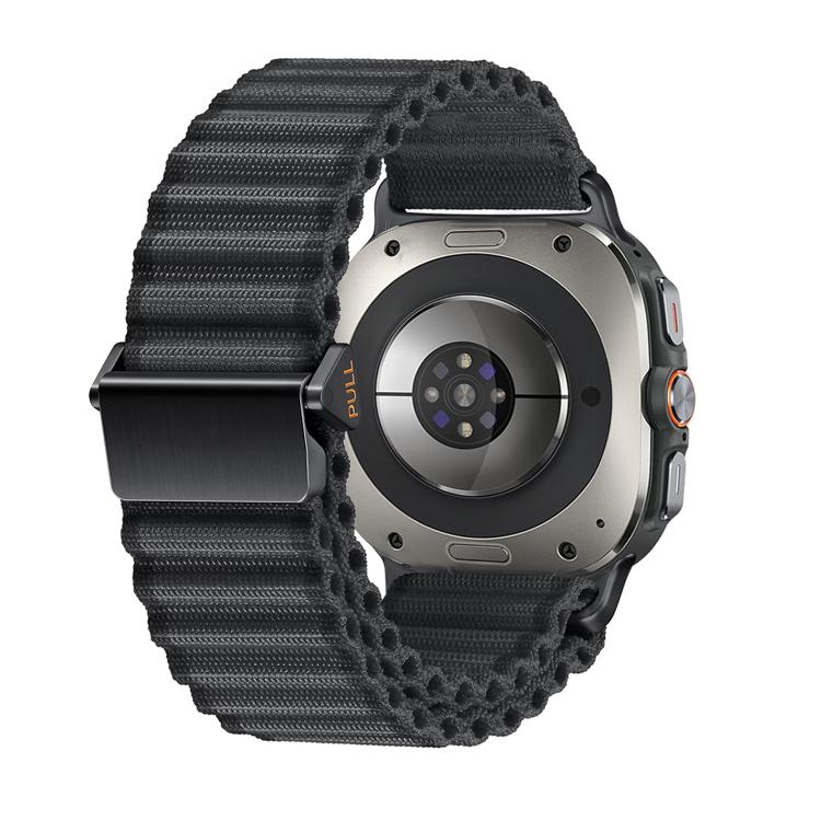 For Samsung Galaxy Watch Ultra 47mm Kalebol Ocean Loop Nylon Braided Watch Band(Dark Grey) - Watch Bands by Kalebol | Online Shopping South Africa | PMc TechLife | Buy Now Pay Later Mobicred