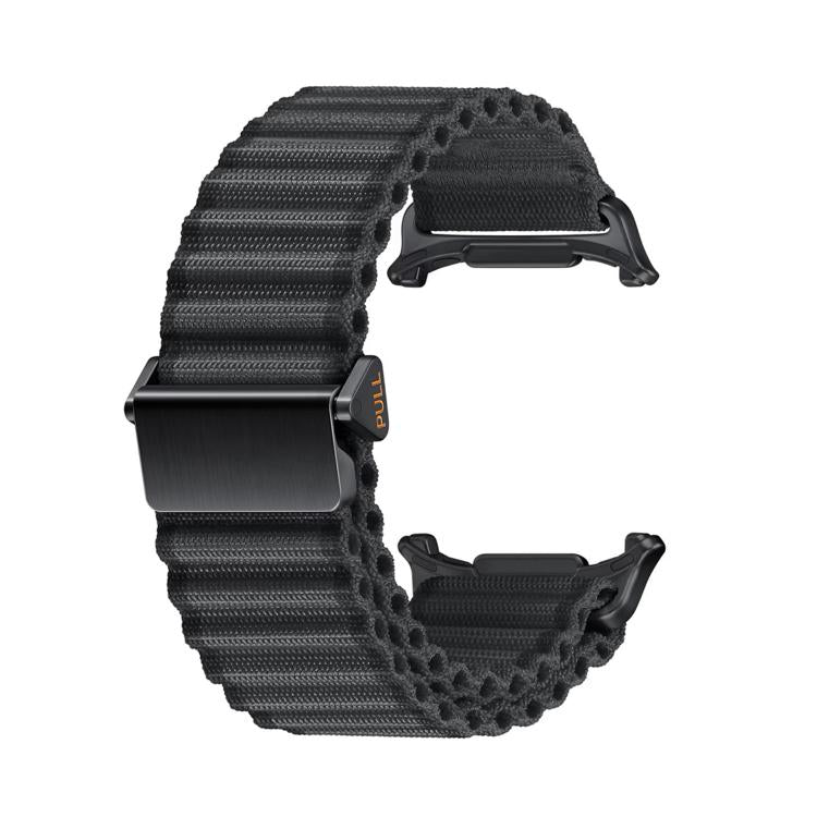 For Samsung Galaxy Watch Ultra 47mm Kalebol Ocean Loop Nylon Braided Watch Band(Dark Grey) - Watch Bands by Kalebol | Online Shopping South Africa | PMc TechLife | Buy Now Pay Later Mobicred