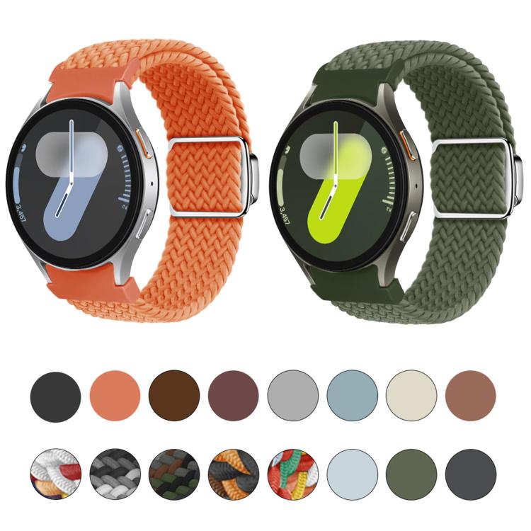 For Samsung Galaxy Watch 5 Pro / 6 / 7 Kalebol Button Braided Loop Magnetic Buckle Watch Band(Smoky Purple) - free shipping - PMc TechLife - Order now!