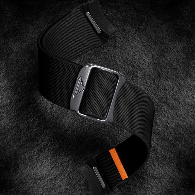 For Samsung Galaxy Watch 5 Pro / 6 / 7 Kalebol Button Elastic Nylon Watch Band(Black) - free shipping - PMc TechLife - Order now!