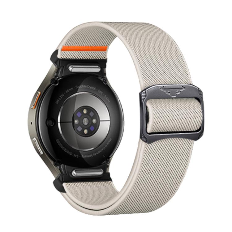 For Samsung Galaxy Watch 5 Pro / 6 / 7 Kalebol Button Elastic Nylon Watch Band(Starlight) - free shipping - PMc TechLife - Order now!
