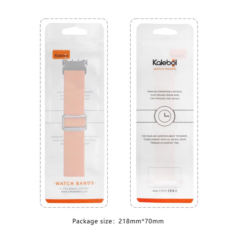For Samsung Galaxy Watch 5 Pro / 6 / 7 Kalebol Button Elastic Nylon Watch Band(Dark Grey) - free shipping - PMc TechLife - Order now!