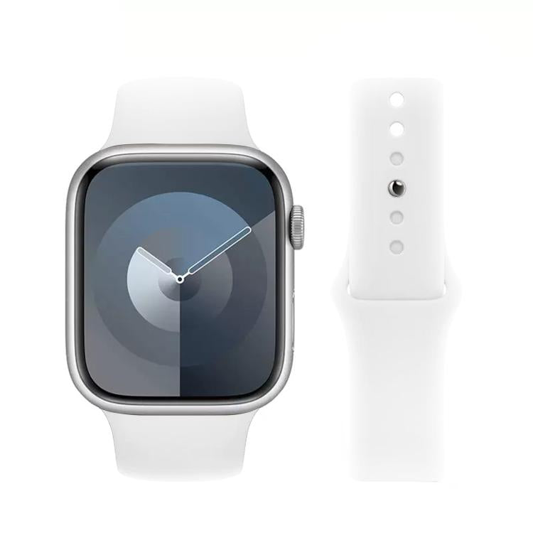 For Apple Watch 46mm / 49mm / 45mm / 44mm Kalebol Reverse Buckle Silicone Watch Band(White) - Watch Bands by Kalebol | Online Shopping South Africa | PMC TechLife | Buy Now Pay Later Mobicred
