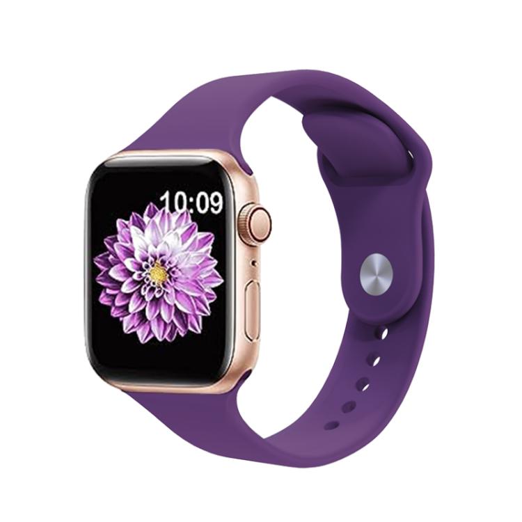 For Apple Watch 46mm / 49mm / 45mm / 44mm Kalebol Reverse Buckle Silicone Watch Band(Dark Purple) - Watch Bands by Kalebol | Online Shopping South Africa | PMC TechLife | Buy Now Pay Later Mobicred