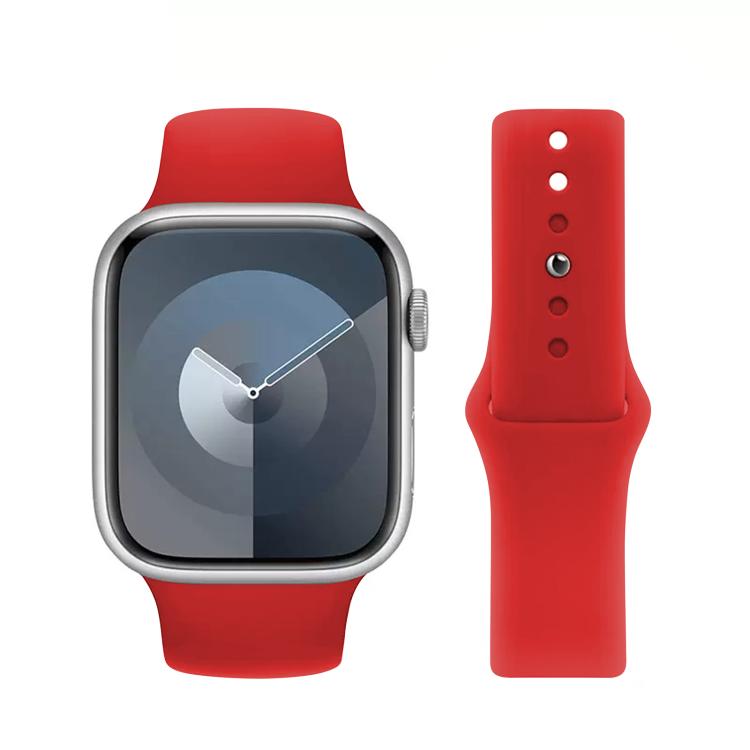 For Apple Watch 42mm / 41mm / 40mm / 38mm Kalebol Reverse Buckle Silicone Watch Band(Red) - Watch Bands by Kalebol | Online Shopping South Africa | PMC TechLife | Buy Now Pay Later Mobicred