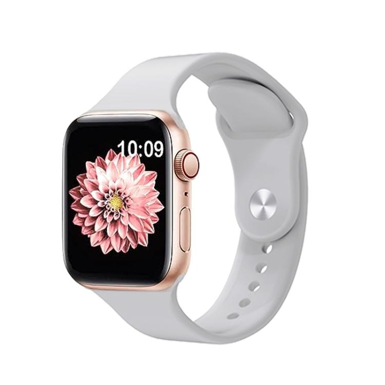 For Apple Watch 42mm / 41mm / 40mm / 38mm Kalebol Reverse Buckle Silicone Watch Band(Light Grey) - Watch Bands by Kalebol | Online Shopping South Africa | PMC TechLife | Buy Now Pay Later Mobicred
