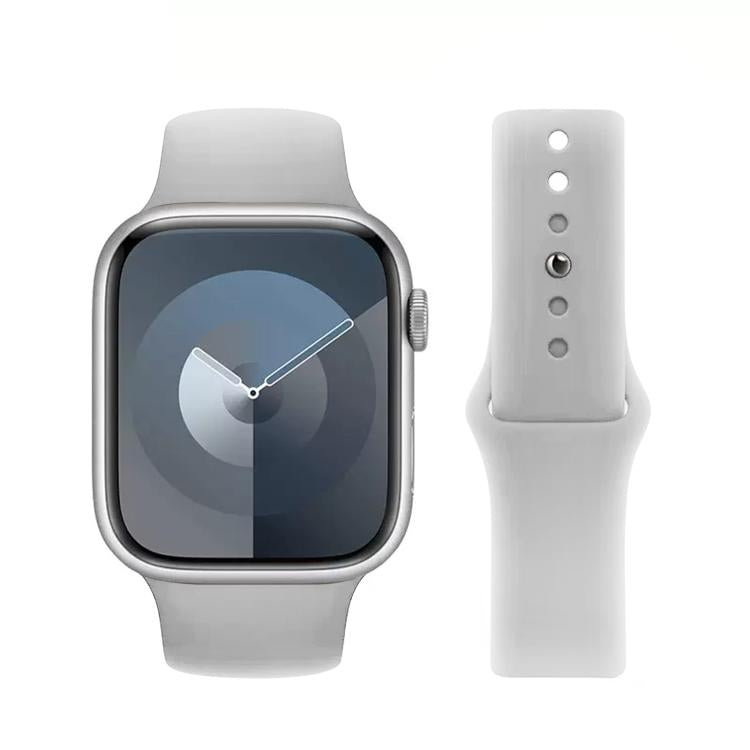 For Apple Watch 42mm / 41mm / 40mm / 38mm Kalebol Reverse Buckle Silicone Watch Band(Light Grey) - Watch Bands by Kalebol | Online Shopping South Africa | PMC TechLife | Buy Now Pay Later Mobicred