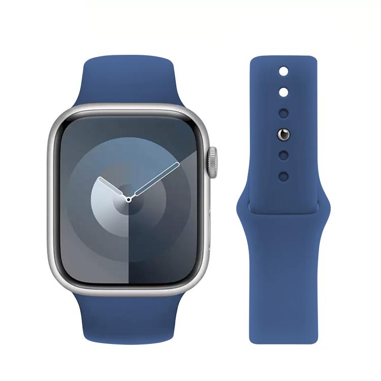 For Apple Watch 42mm / 41mm / 40mm / 38mm Kalebol Reverse Buckle Silicone Watch Band(Blue) - Watch Bands by Kalebol | Online Shopping South Africa | PMC TechLife | Buy Now Pay Later Mobicred