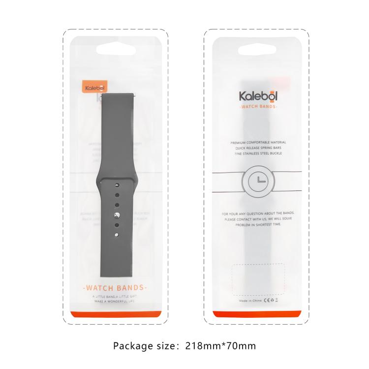 For Apple Watch 46mm / 49mm / 45mm / 44mm Kalebol Reverse Buckle Silicone Watch Band(Black) - Watch Bands by Kalebol | Online Shopping South Africa | PMC TechLife | Buy Now Pay Later Mobicred