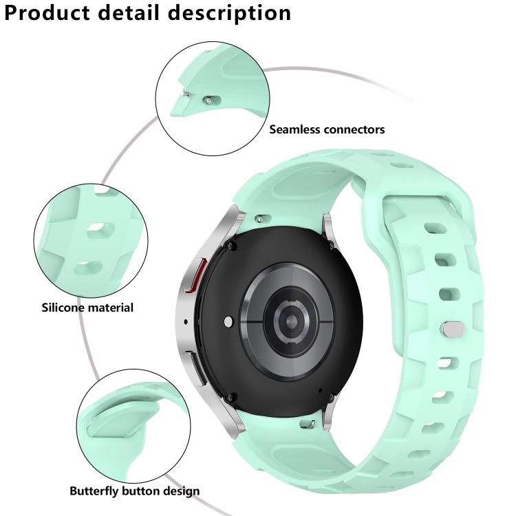 For Samsung Galaxy Watch 5 Pro / 6 / 7 Kalebol Armor Silicone Watch Band(White) - free shipping - PMc TechLife - Order now!