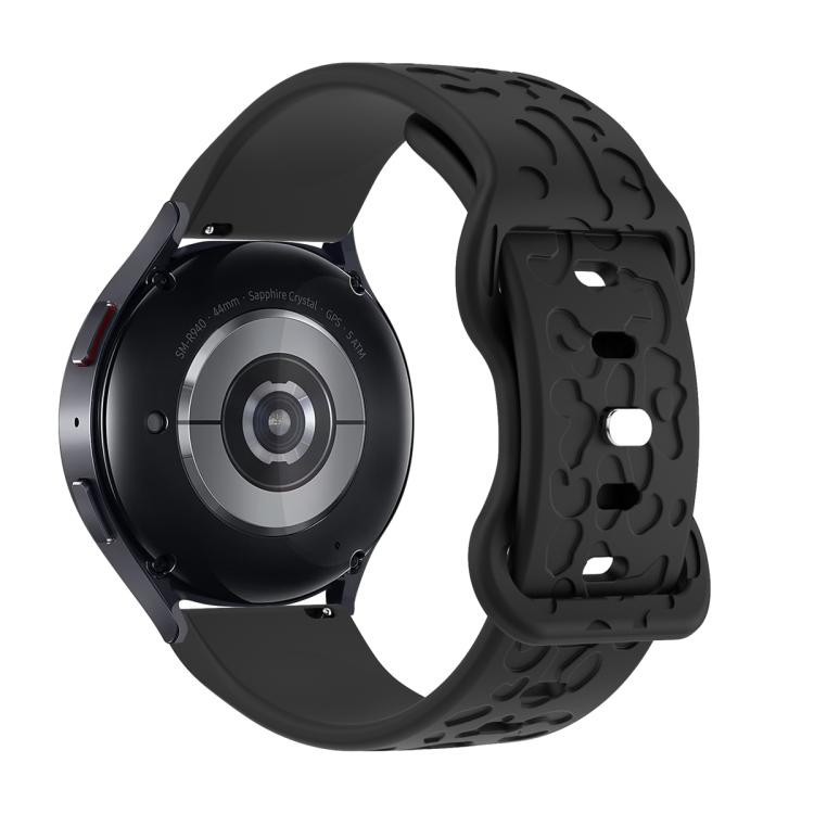 18mm Kalebol Leopard Print Butterfly Buckle Silicone Watch Band(Black) - free shipping - PMc TechLife - Order now!