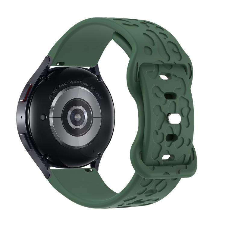 18mm Kalebol Leopard Print Butterfly Buckle Silicone Watch Band(Dark Green) - free shipping - PMc TechLife - Order now!