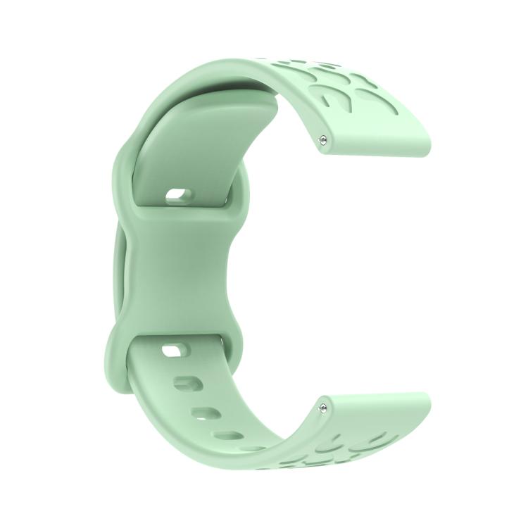 18mm Kalebol Leopard Print Butterfly Buckle Silicone Watch Band(Teal Blue) - free shipping - PMc TechLife - Order now!