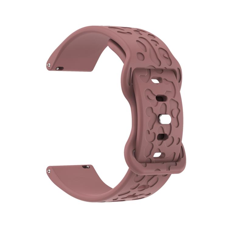 20mm Kalebol Leopard Print Butterfly Buckle Silicone Watch Band(Purple Haze) - free shipping - PMc TechLife - Order now!
