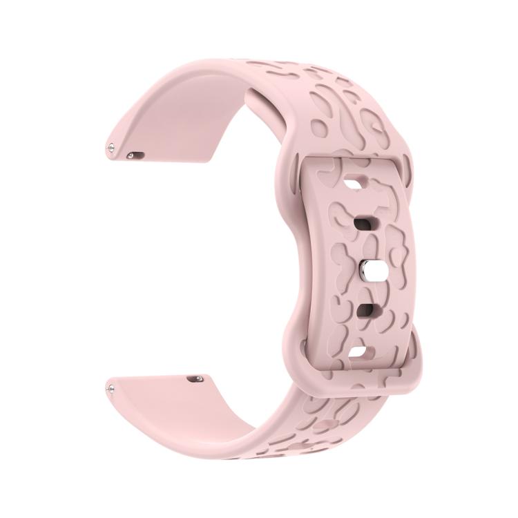 22mm Kalebol Leopard Print Butterfly Buckle Silicone Watch Band(Pink) - free shipping - PMc TechLife - Order now!