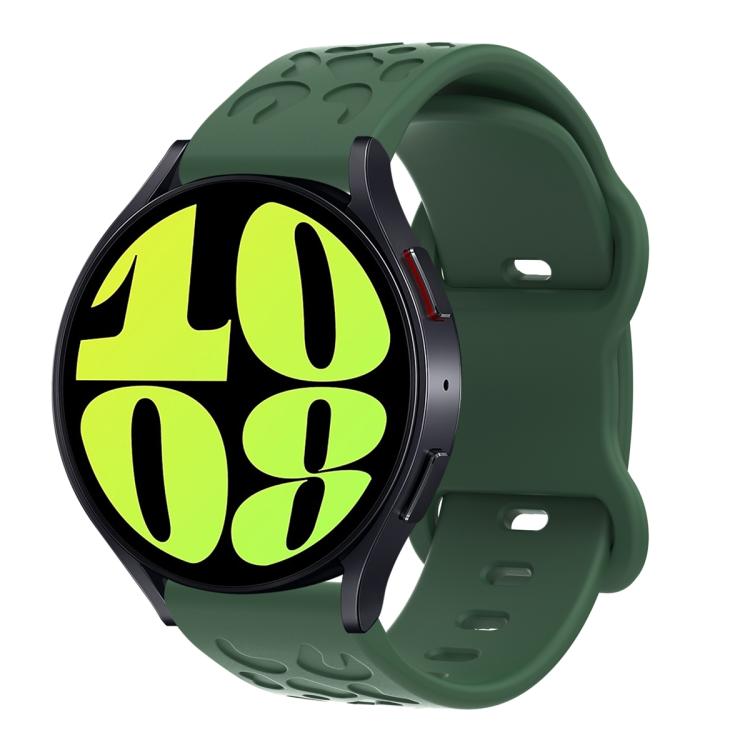 22mm Kalebol Leopard Print Butterfly Buckle Silicone Watch Band(Dark Green) - free shipping - PMc TechLife - Order now!