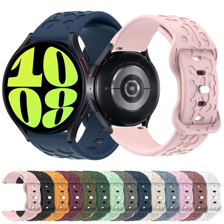 18mm Kalebol Leopard Print Butterfly Buckle Silicone Watch Band(Teal Blue) - free shipping - PMc TechLife - Order now!