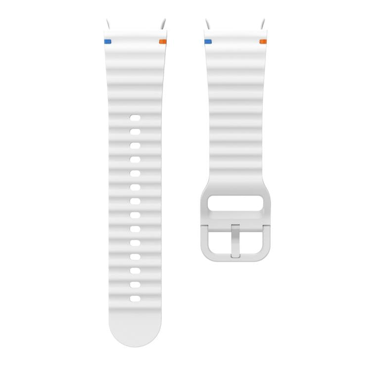 For Samsung Galaxy Watch 7  / 6 / 5 / 4 Kalebol Wave Stitching Silicone Watch Band(Official White) - free shipping - PMc TechLife - Order now!