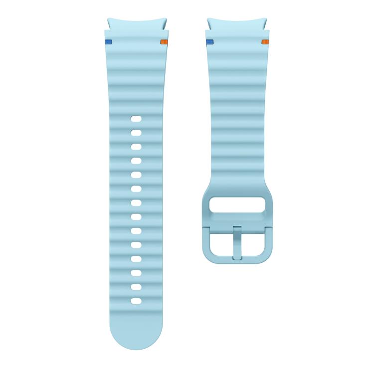 For Samsung Galaxy Watch 7  / 6 / 5 / 4 Kalebol Wave Stitching Silicone Watch Band(Light Blue) - free shipping - PMc TechLife - Order now!