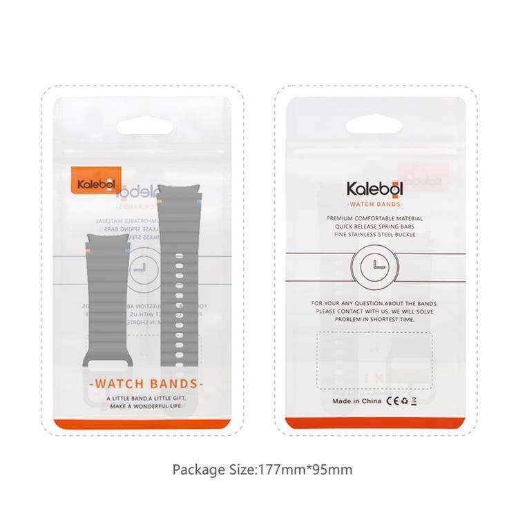 For Samsung Galaxy Watch 7  / 6 / 5 / 4 Kalebol Wave Stitching Silicone Watch Band(Light Blue) - free shipping - PMc TechLife - Order now!