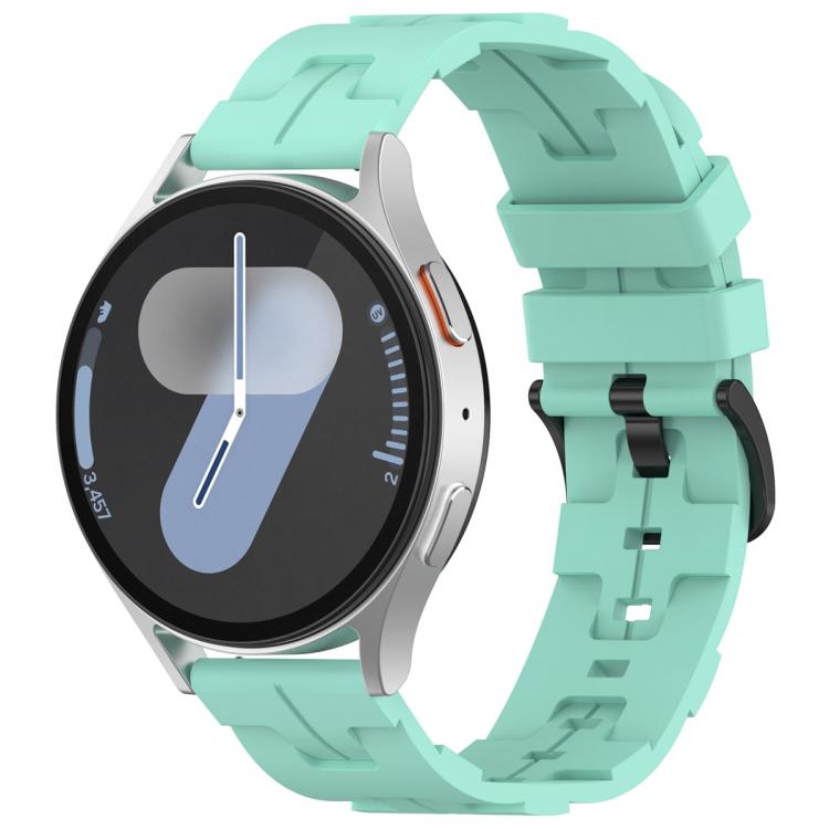 20mm Kalebol Solid Color Black Buckle Round Tail Silicone Watch Band(Teal) - free shipping - PMc TechLife - Order now!