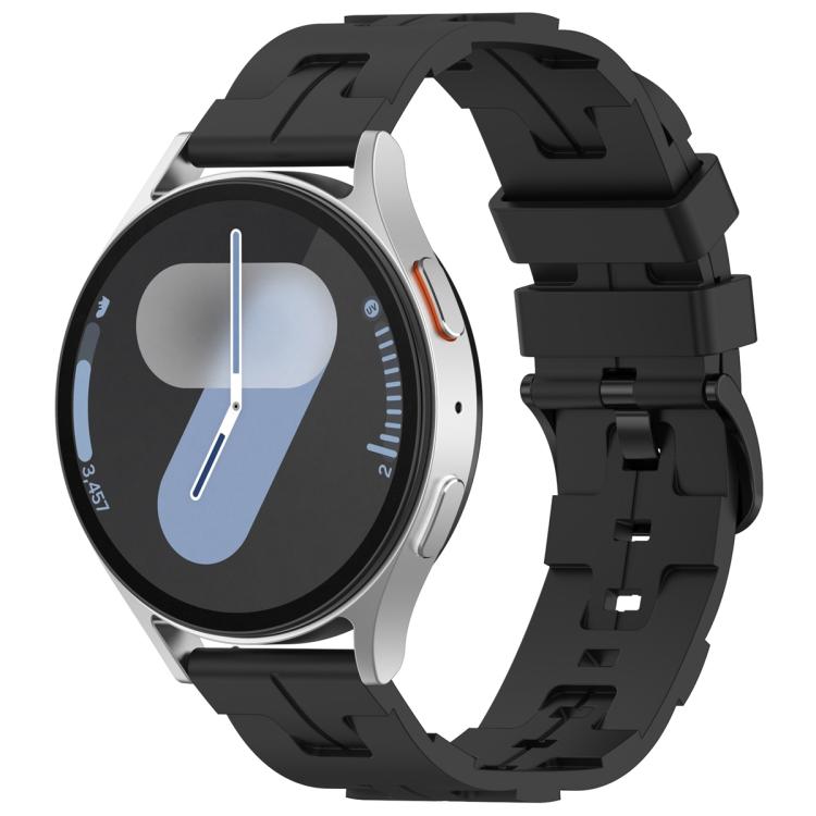 22mm Kalebol Solid Color Black Buckle Round Tail Silicone Watch Band(Black) - free shipping - PMc TechLife - Order now!