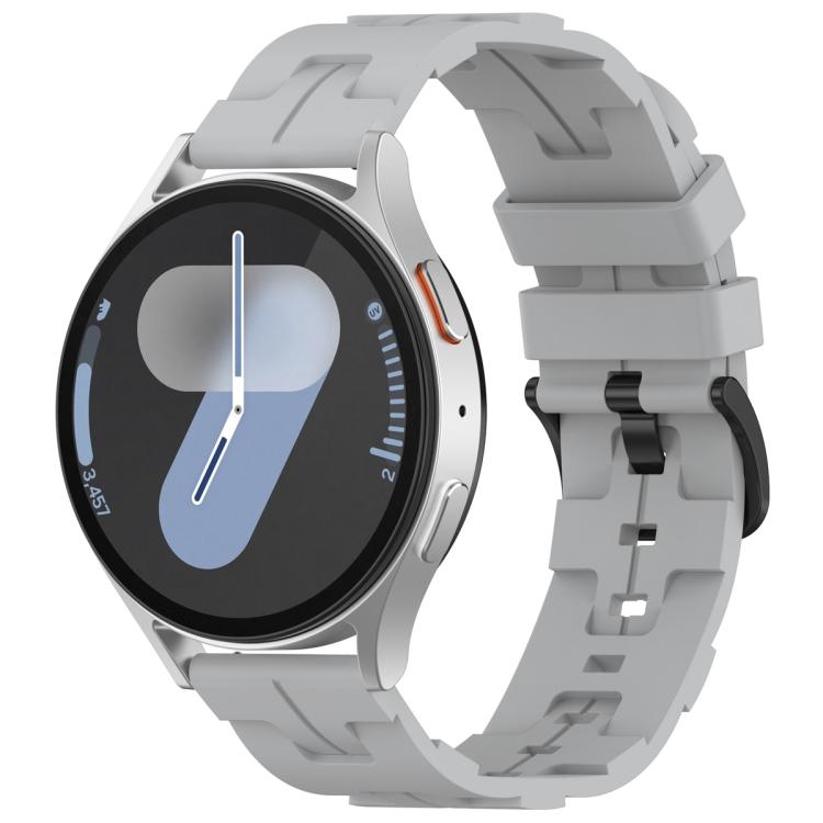 22mm Kalebol Solid Color Black Buckle Round Tail Silicone Watch Band(Grey) - free shipping - PMc TechLife - Order now!