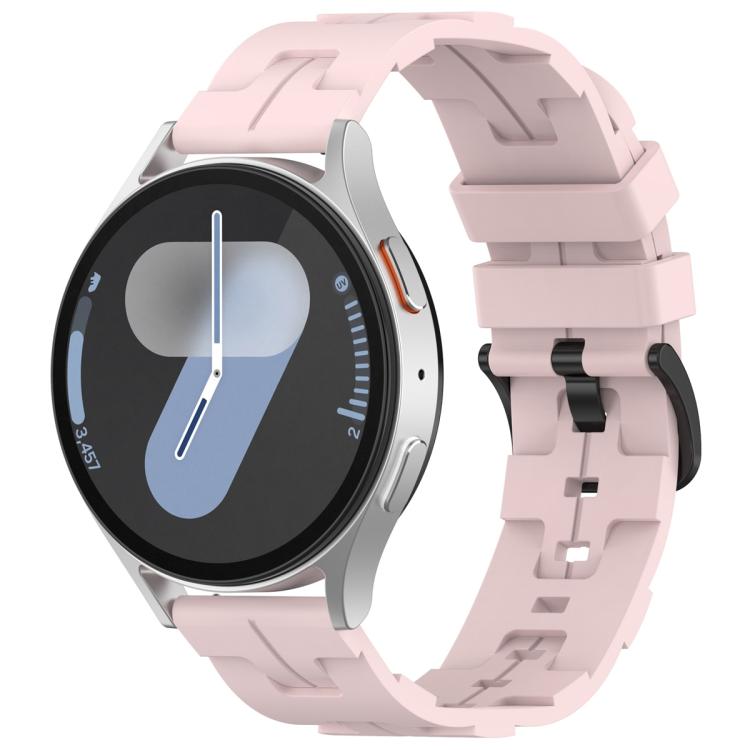 22mm Kalebol Solid Color Black Buckle Round Tail Silicone Watch Band(Rose Pink) - 22mm Bands by Kalebol | Online Shopping South Africa | PMc TechLife | Buy Now Pay Later Mobicred