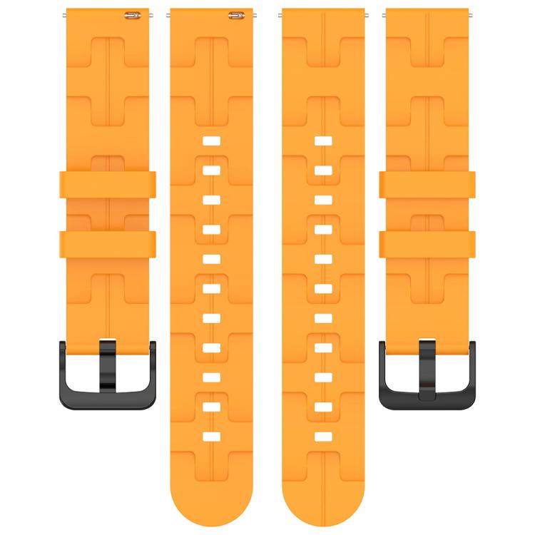 22mm Kalebol Solid Color Black Buckle Round Tail Silicone Watch Band(Cream Color) - free shipping - PMc TechLife - Order now!