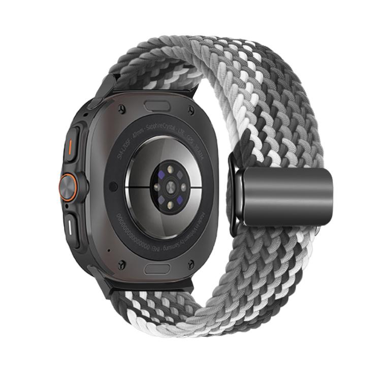 For Samsung Galaxy Watch Ultra 47mm Kalebol Braided Loop Magnetic Black Buckle Watch Band(Dark Chocolate) - free shipping - PMc TechLife - Order now!