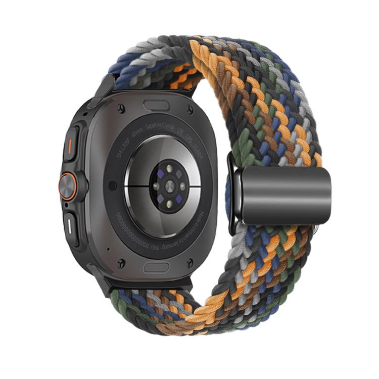 For Samsung Galaxy Watch Ultra 47mm Kalebol Braided Loop Magnetic Black Buckle Watch Band(Camouflage) - free shipping - PMc TechLife - Order now!