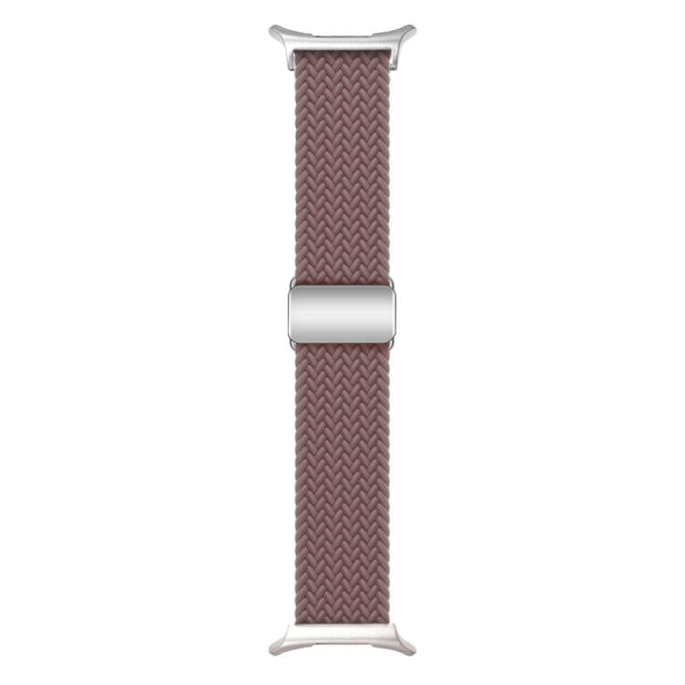 For Samsung Galaxy Watch Ultra 47mm Kalebol Braided Loop Magnetic Silver Buckle Watch Band(Smoky Purple) - free shipping - PMc TechLife - Order now!