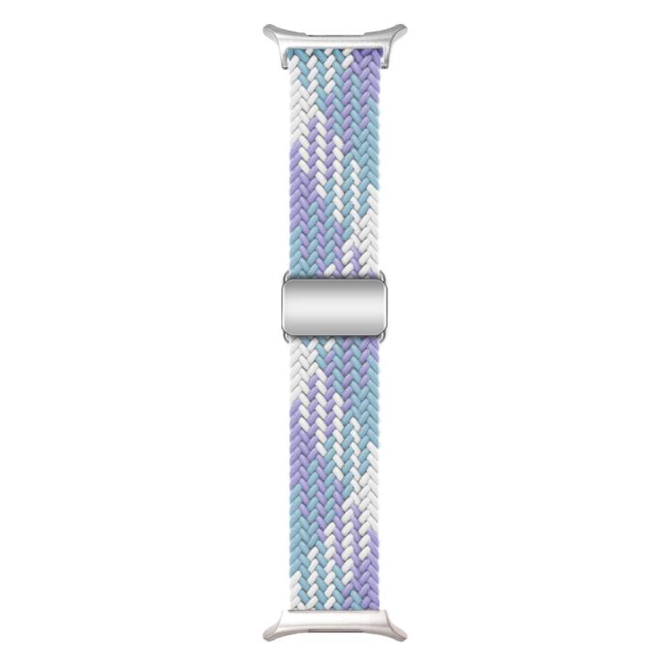 For Samsung Galaxy Watch Ultra 47mm Kalebol Braided Loop Magnetic Silver Buckle Watch Band(Violet) - free shipping - PMc TechLife - Order now!