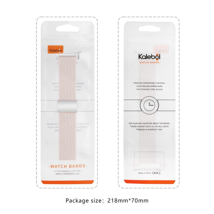 For Samsung Galaxy Watch Ultra 47mm Kalebol Braided Loop Magnetic Silver Buckle Watch Band(Smoky Purple) - free shipping - PMc TechLife - Order now!