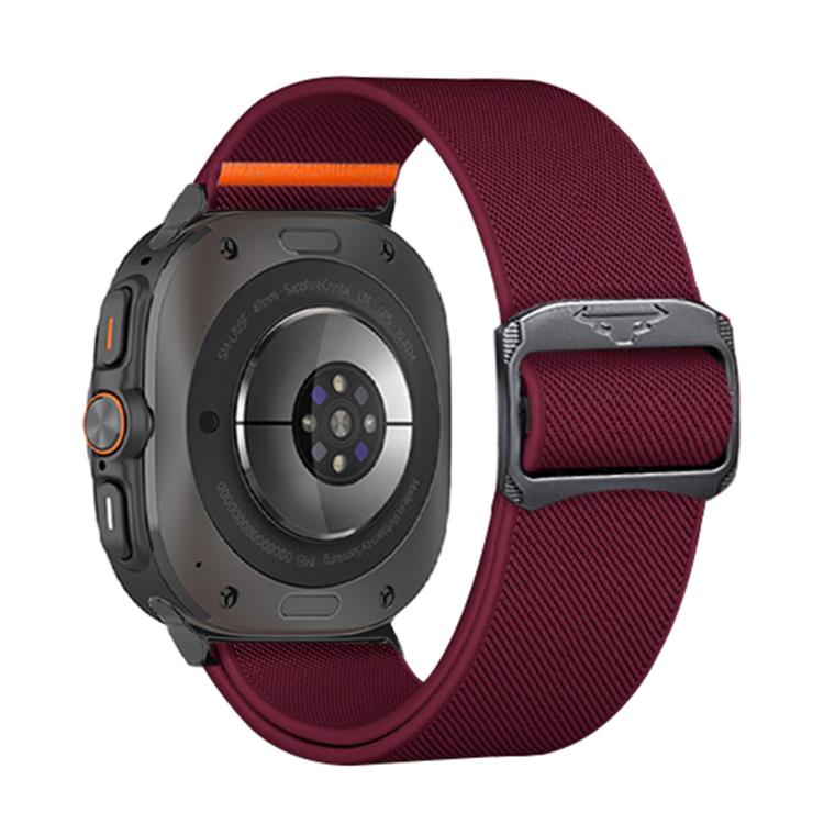 For Samsung Galaxy Watch Ultra 47mm Kalebol Elastic Nylon Watch Band(Wine Red) - free shipping - PMc TechLife - Order now!