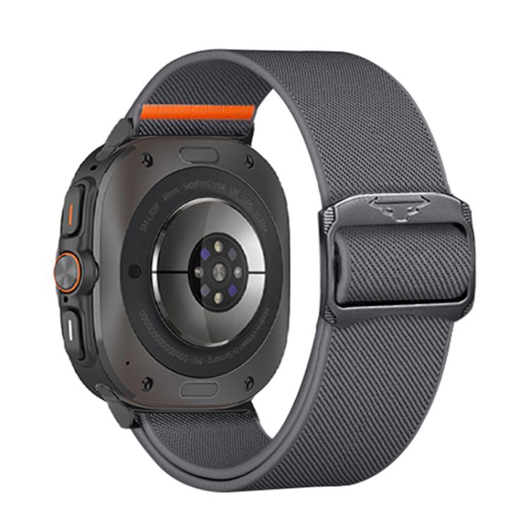 For Samsung Galaxy Watch Ultra 47mm Kalebol Elastic Nylon Watch Band(Dark Grey) - Watch Bands by Kalebol | Online Shopping South Africa | PMc TechLife | Buy Now Pay Later Mobicred